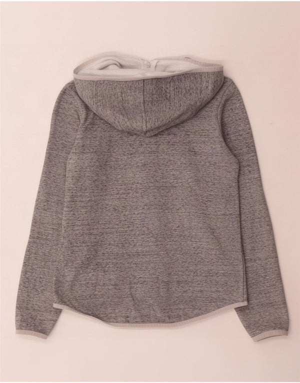 Marks & Spencer Suéter con capucha y cremallera para mujer UK 10 Small Grey Moteado