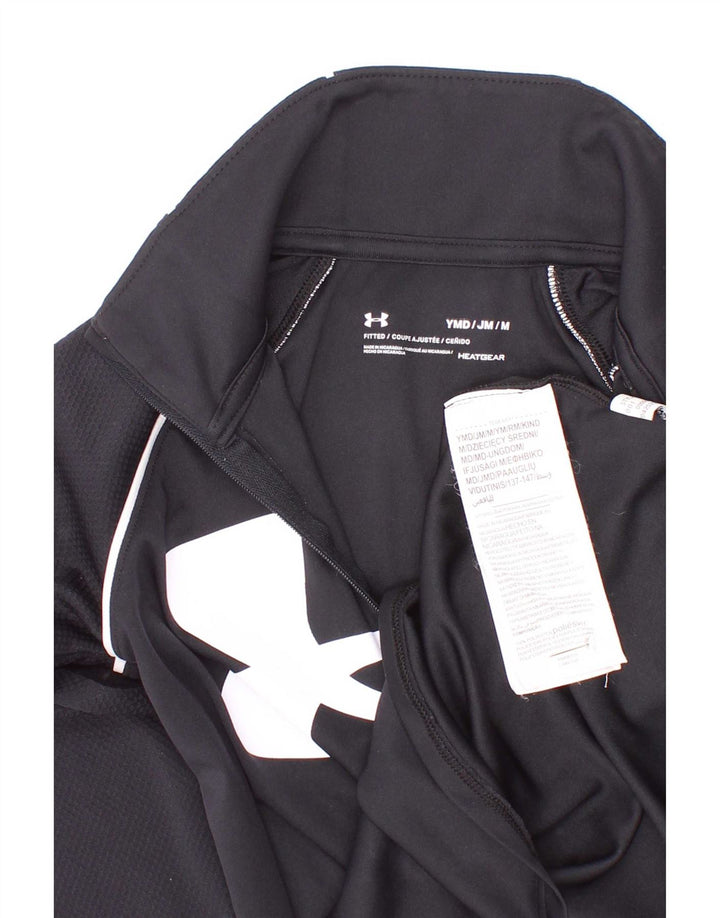 Under Armour Camiseta ajustada con gráfico de manga larga para niñas 9-10 años Mediano Negro