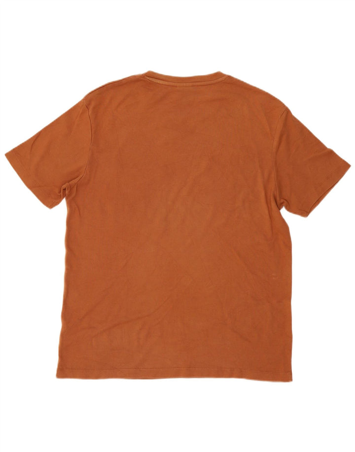 Zara Hombre Camiseta Top Marrón Medio