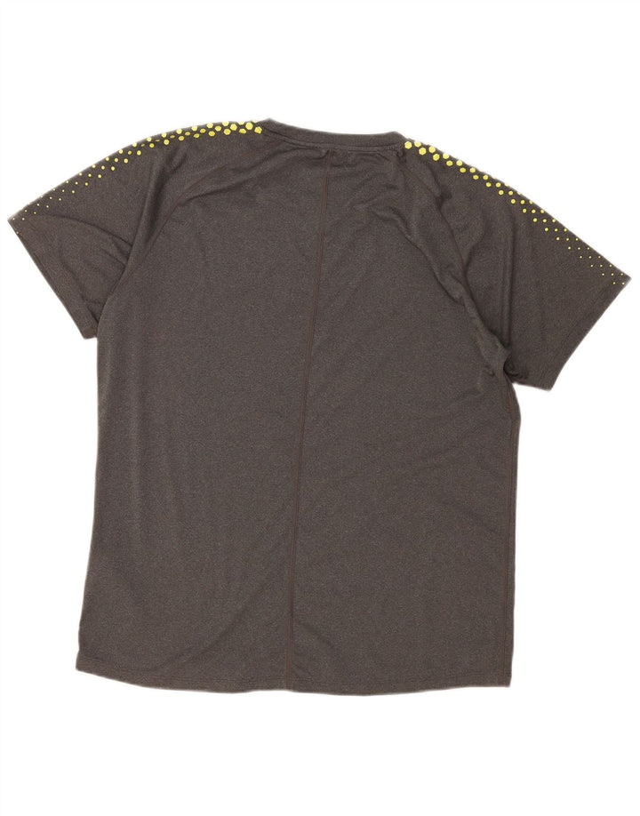 Camiseta Asics Hombre Top XL Gris Poliéster Manchado