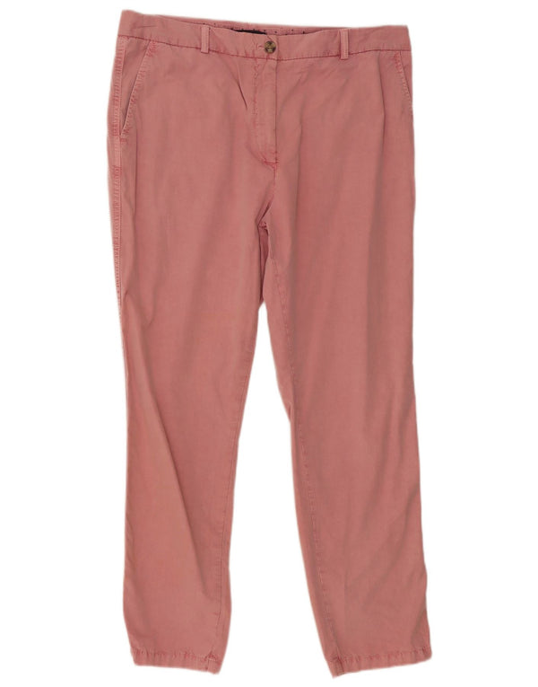 Marks & Spencer Pantalones chinos ajustados para mujer UK 40 Large W34 L28 Pink Classic
