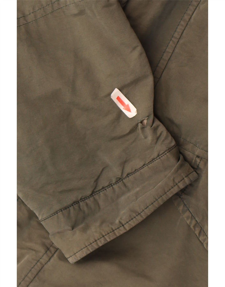 Hackett Chaqueta utilitaria con capucha para hombre UK 42 XL Algodón caqui