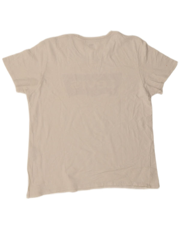 Levi's Hombre Camiseta Gráfica Top XL Blanco