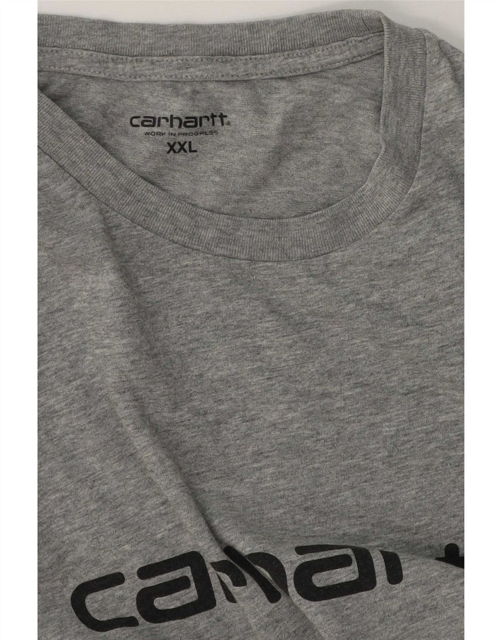 Carhartt Camiseta gráfica para hombre Top 2XL Gris