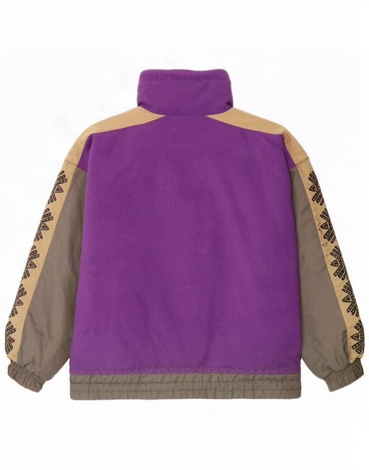 Chaqueta de esquí tipo pulóver extragrande Tonini para hombre UK 38 Medium Purple Colourblock