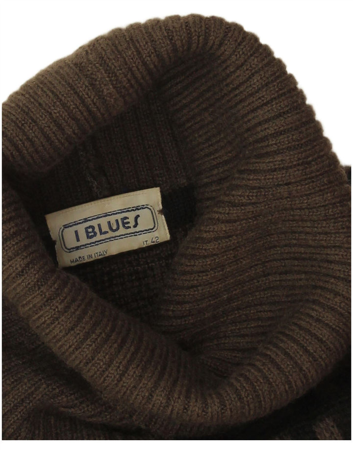 i Blues Jersey con cuello vuelto para mujer IT 42 Marrón medio Geométrico