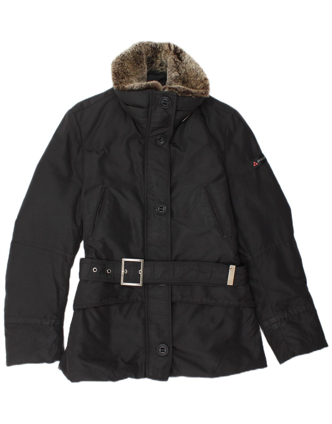 PEUTEREY Chaqueta Cortavientos Mujer IT 42 Mediana Negro Poliamida Invierno