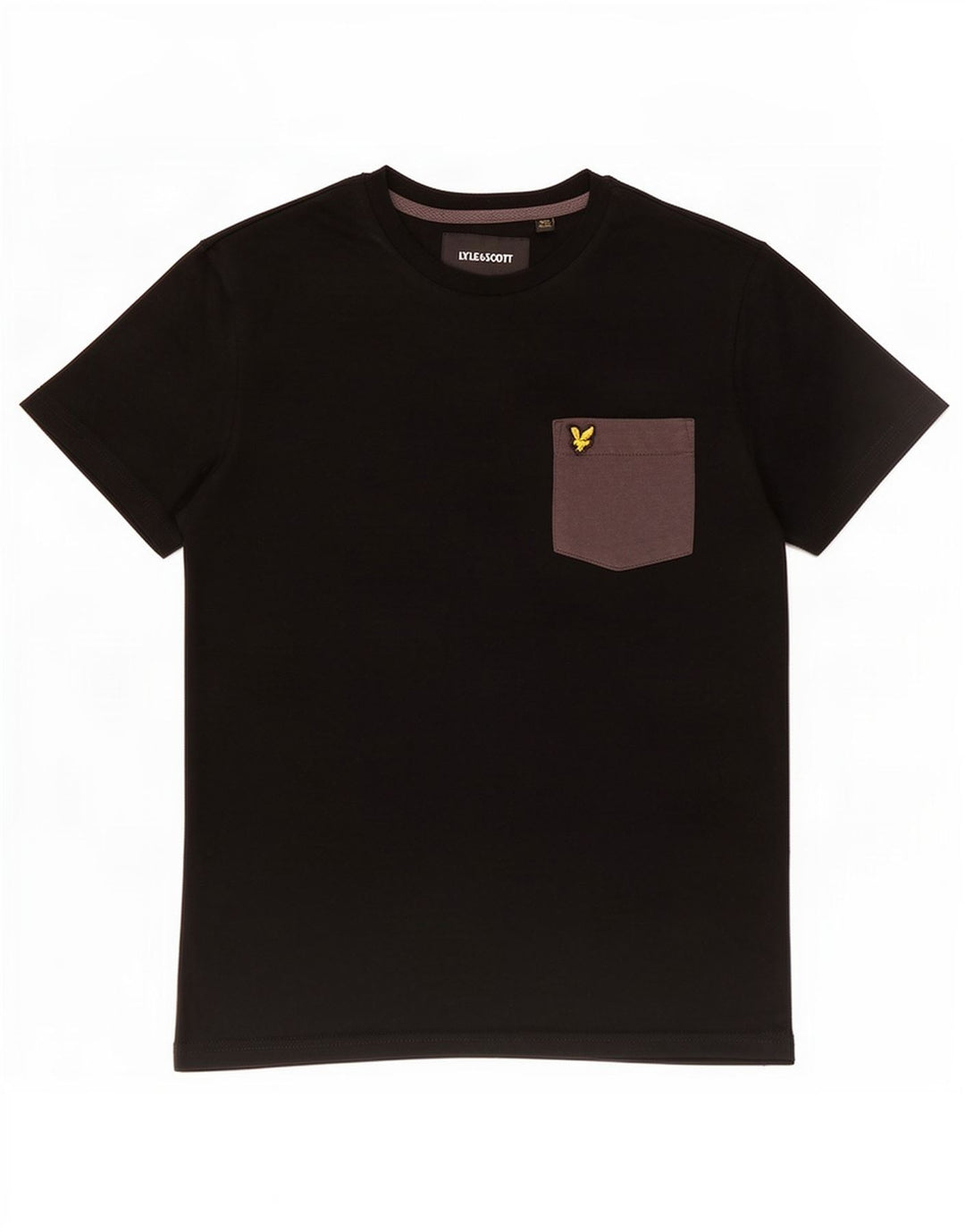 Lyle & Scott Camiseta para hombre Top Small Negro Poliéster