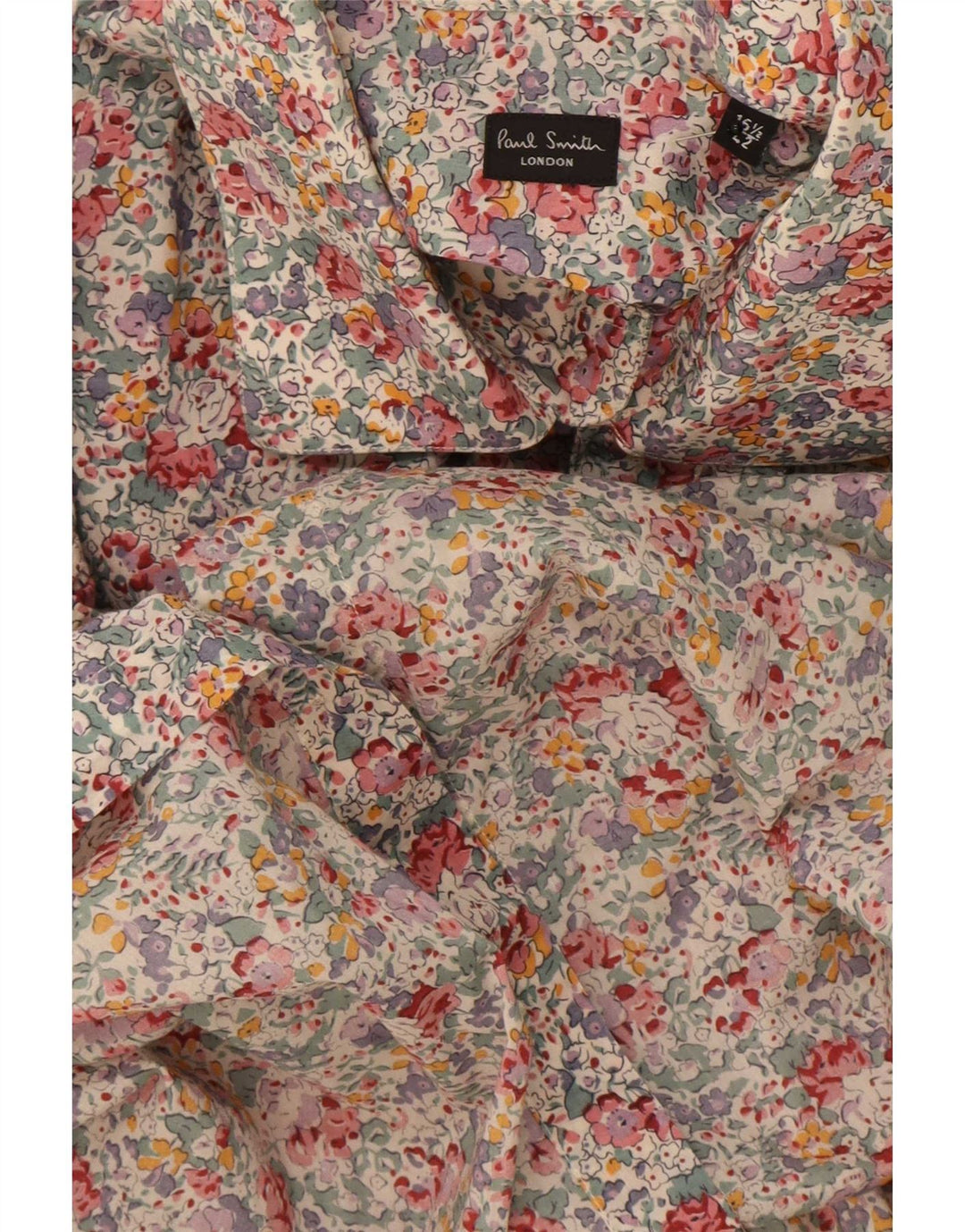Paul Smith Camisa formal para hombre Talla 42 16 1/2 Grande Multicolor Floral