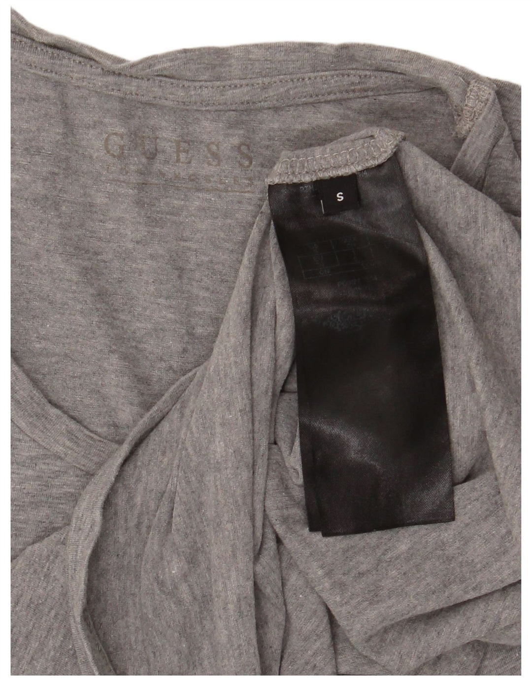 Guess Camiseta gráfica para mujer Top UK 8 Small Grey