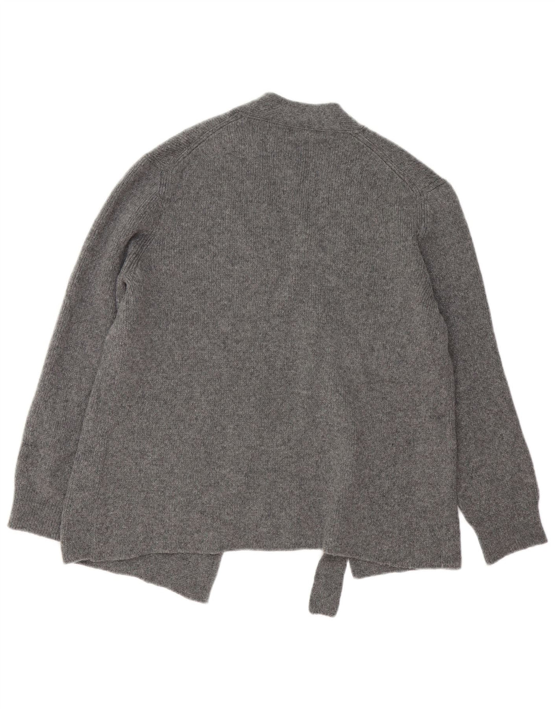 ZARA Suéter tipo cárdigan extragrande para mujer UK 10 Small Grey Cashmere