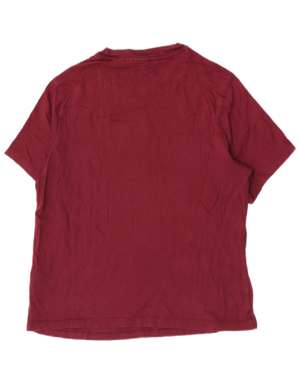 Adidas Camiseta para mujer Top UK 12 Medium Borgoña Algodón