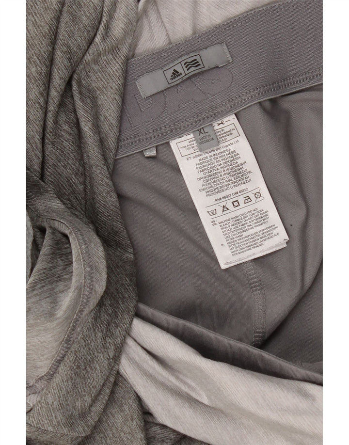 Falda pantalón Adidas para mujer UK 40 XL Gris Chevron Poliéster