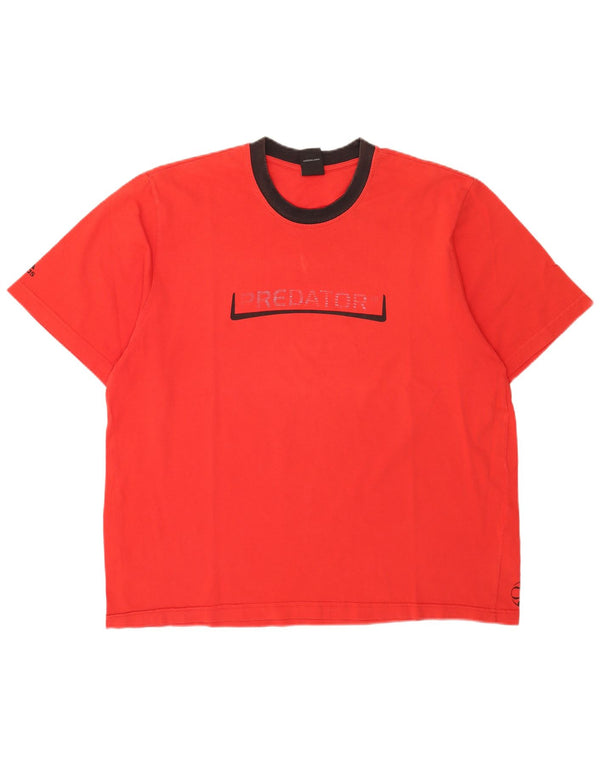 Adidas Camiseta gráfica para hombre Top 2XL Algodón rojo