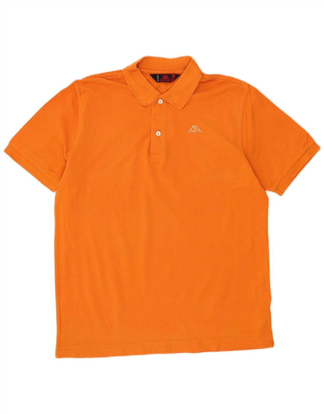 KAPPA Polo Hombre Grande Naranja Algodón