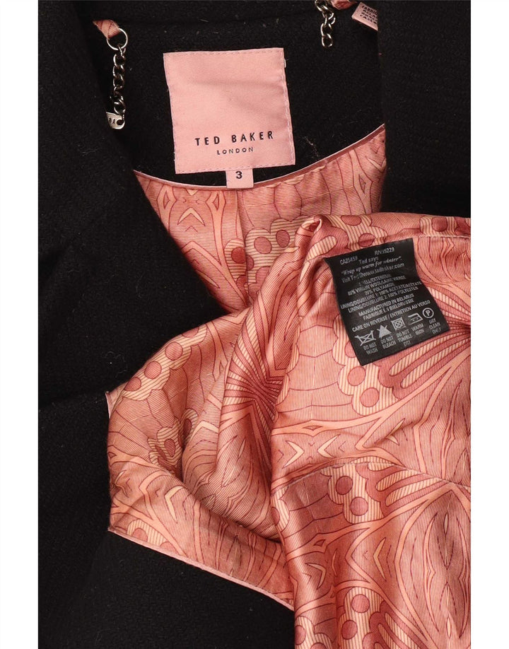 Chaquetón para mujer de Ted Baker Talla 3 Mediana Lana virgen negra