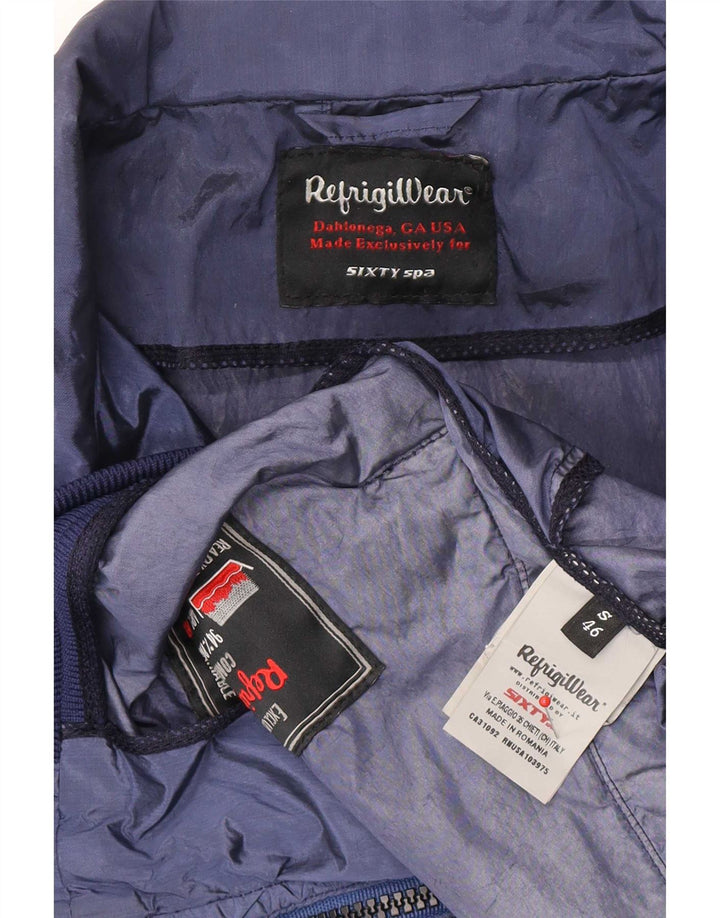 Refrigiwear Chaqueta bomber para hombre IT 46 Small Blue Colourblock Poliamida