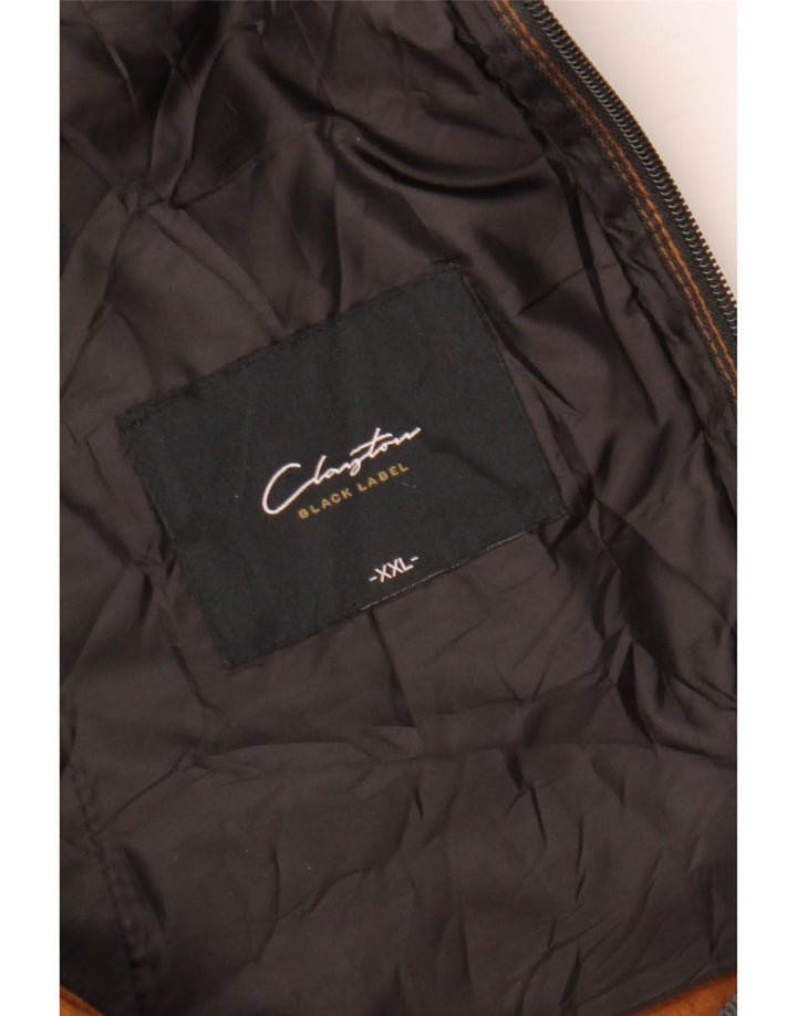 CLAYTON Chaqueta acolchada para hombre UK 44 2XL Marrón