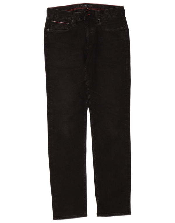 Tommy Hilfiger Vaqueros rectos Denton para hombre W32 L34 Algodón negro