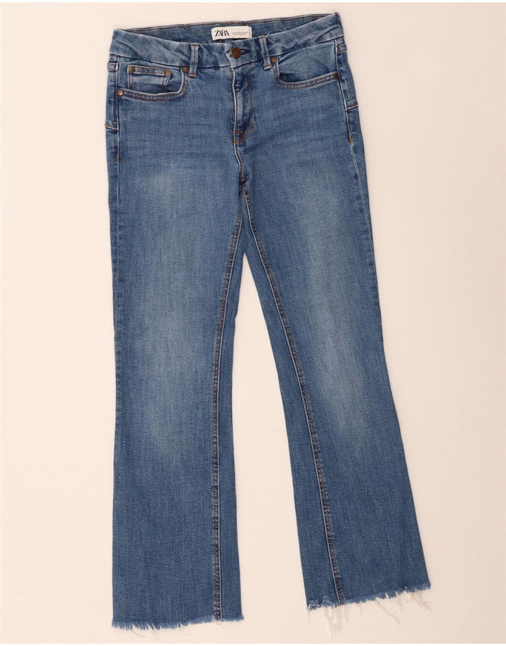 Zara Jeans Acampanados Para Mujer EU 38 Small W28 L27 Azul