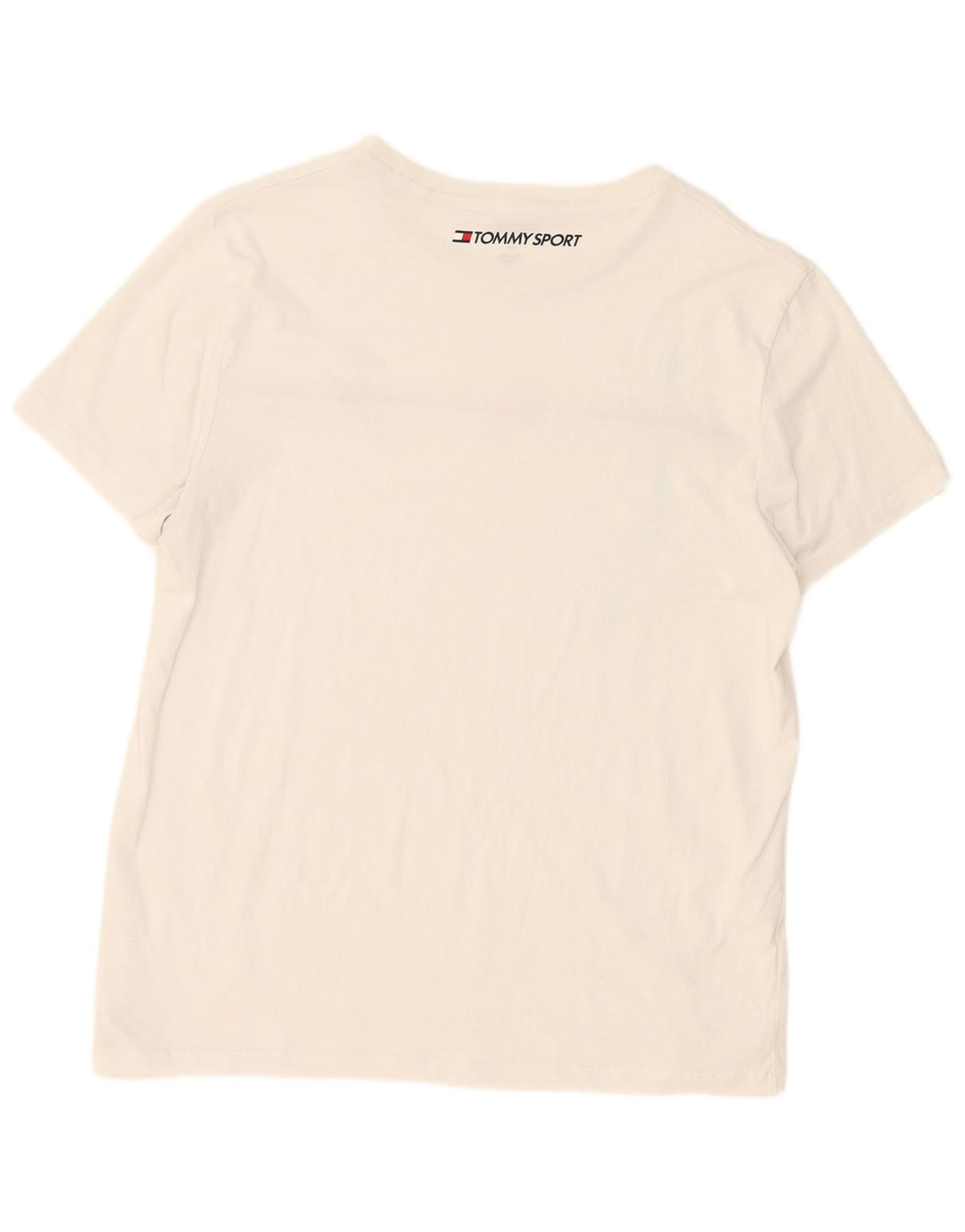 Tommy Hilfiger - Camiseta para hombre, talla grande, algodón blanco