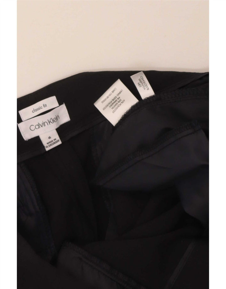Calvin Klein Pantalones rectos para mujer US 6 Medium W32 L32 Negro