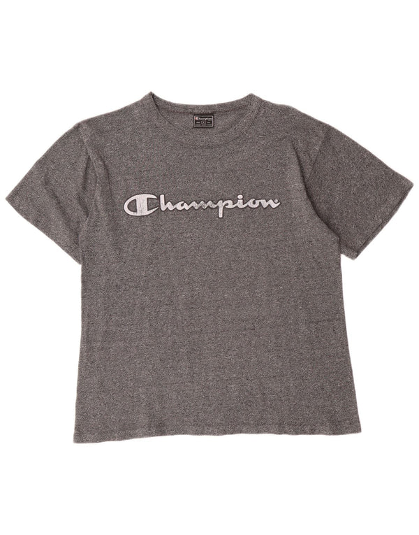 Champion Camiseta Gráfica Para Hombre Top Gris Medio Moteado