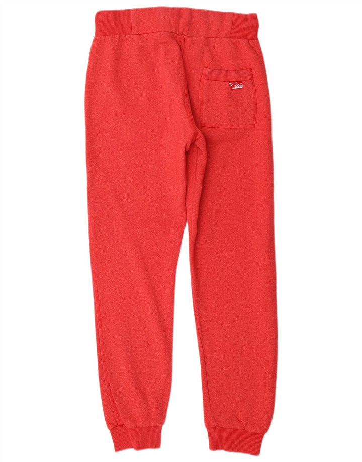 SUPERDRY Hombre Pantalones de chándal con estampado gráfico Joggers Small Rojo Algodón