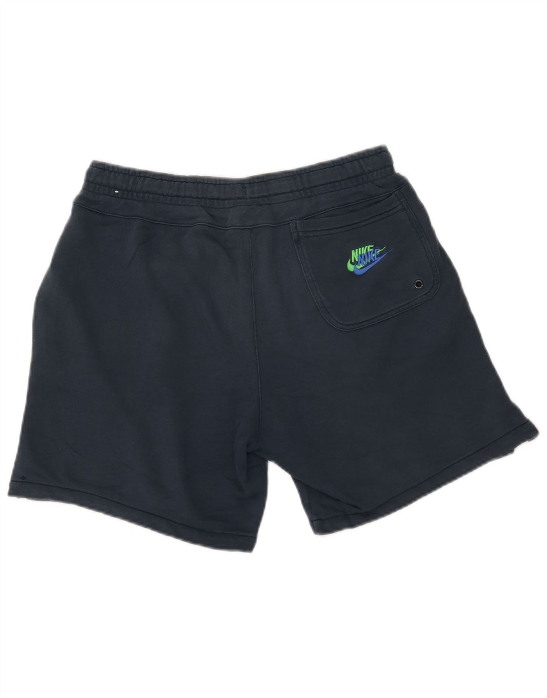 Nike - Pantalones cortos deportivos con gráficos para hombre, algodón azul marino mediano