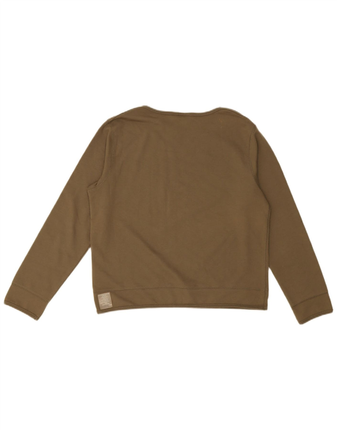 Esprit Top corto con gráfico para mujer, manga larga, UK 44, algodón verde medio