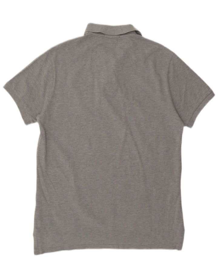 Polo Ralph Lauren Polo de corte slim para hombre de algodón moteado gris medio