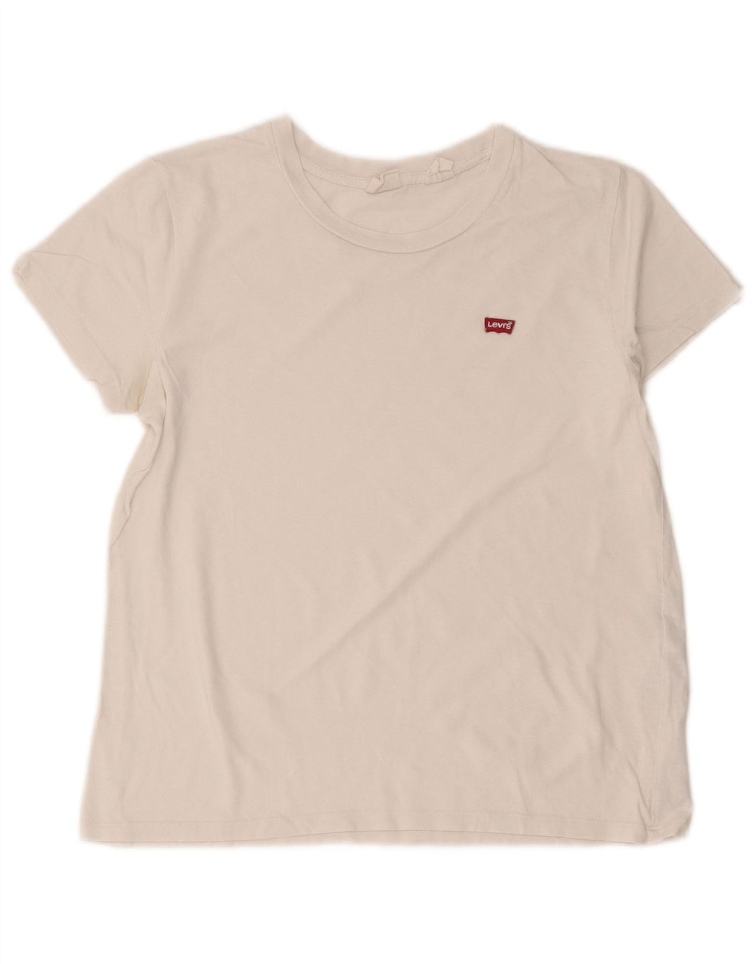 Levi's Camiseta para mujer Top UK 12 Medium White Cotton