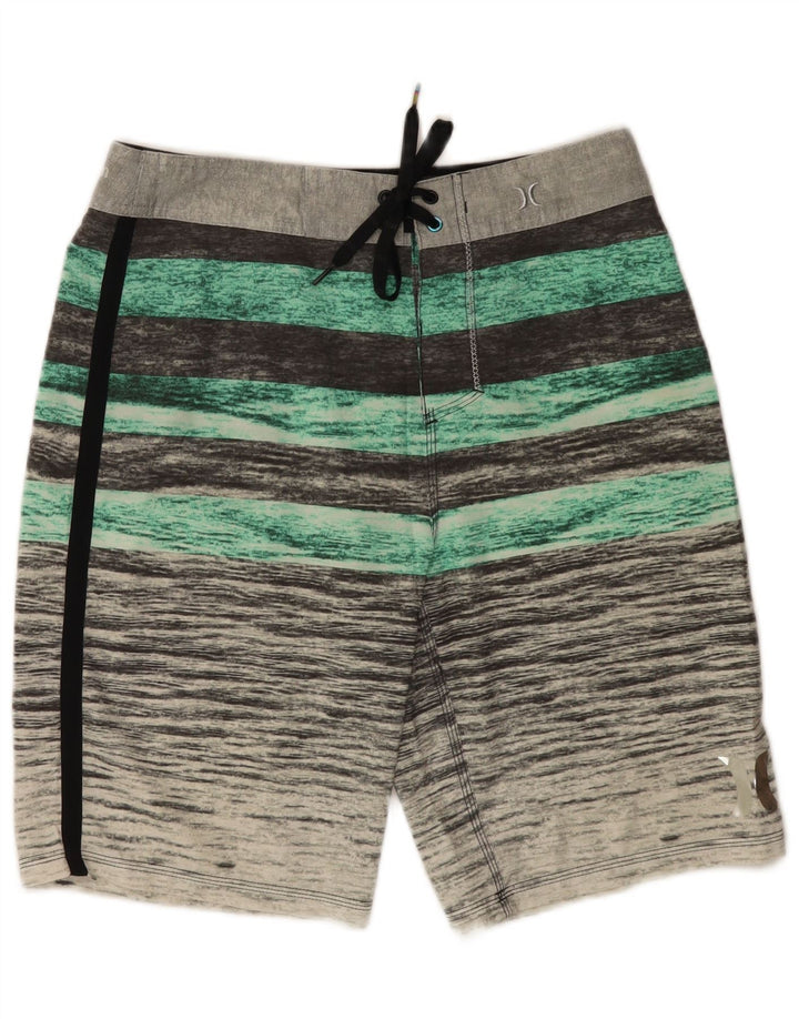 Hurley Bañador Hombre Small Gris Rayas Poliéster