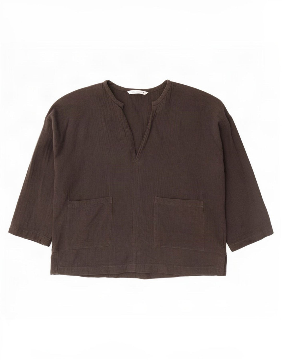 Zara Blusa extragrande con manga 3/4 para mujer UK 40 Medium Black