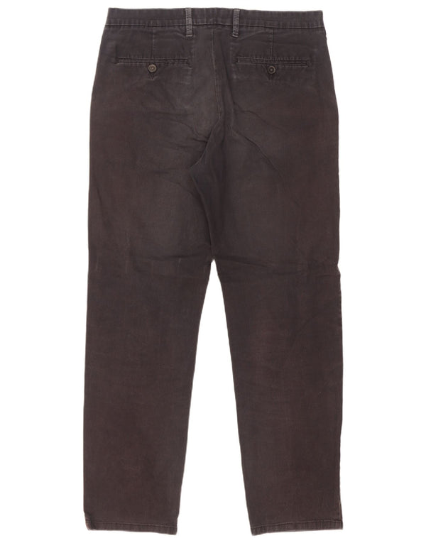 Marks & Spencer Pantalones chinos rectos de corte regular para hombre W34 L31 Negro