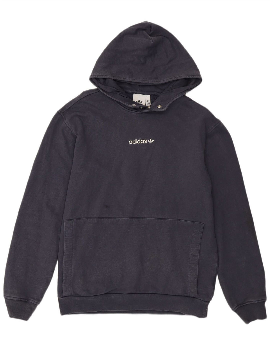 Adidas Hombre Sudadera Con Capucha Jumper Medium Azul Marino Algodón