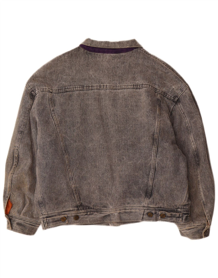 CERRADO Chaqueta vaquera extragrande para mujer Reino Unido 44 Grande Gris