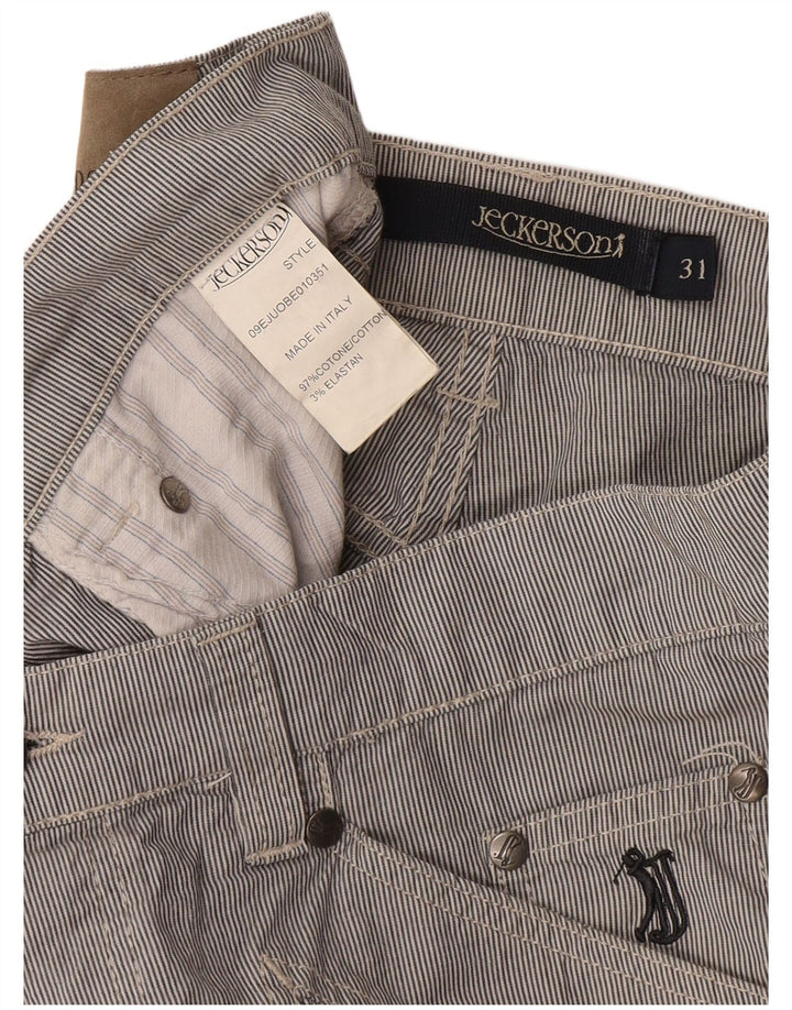 Bermudas Jeckerson para hombre W31 Algodón a rayas gris medio