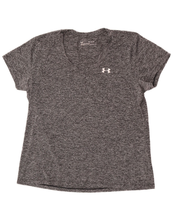Under Armour Camiseta holgada Heat Gear para mujer UK 40 XL Gris moteado