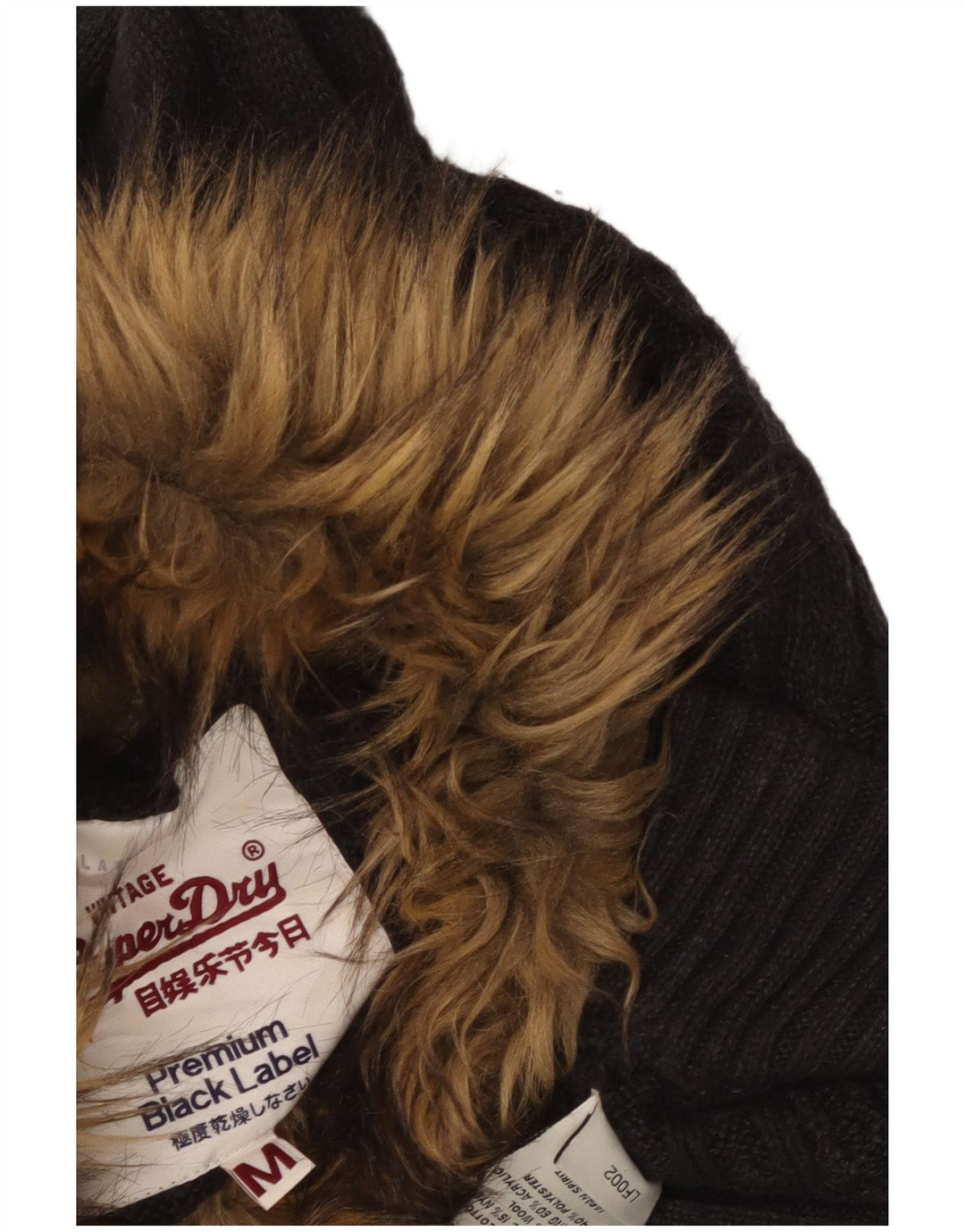 SUPERDRY Suéter largo con cuello de tortuga para mujer UK 40 Gris medio