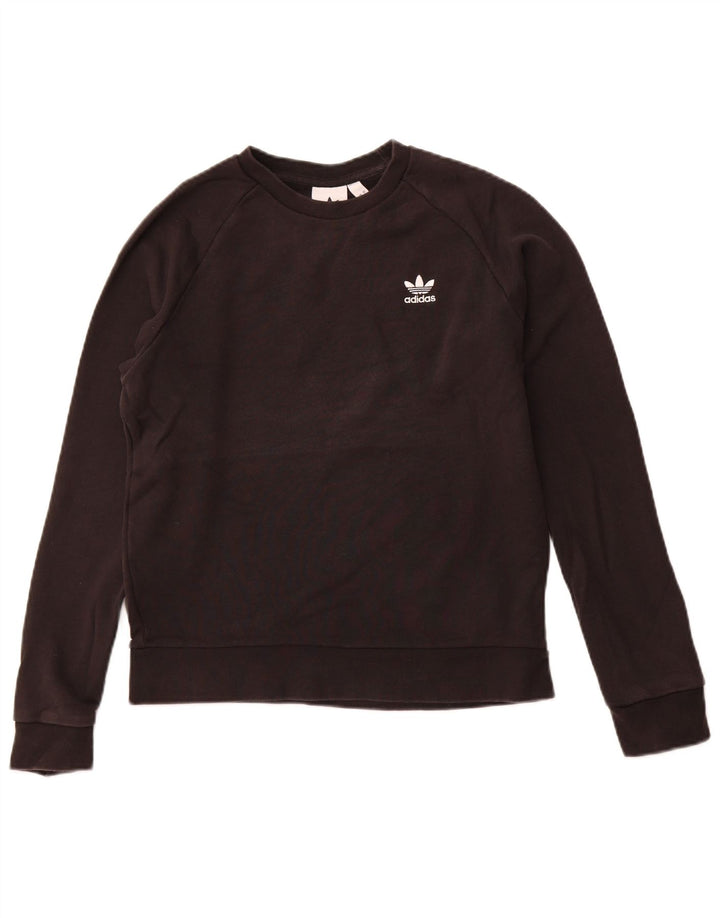 Adidas Mujer Sudadera Jumper Small Negro Algodón