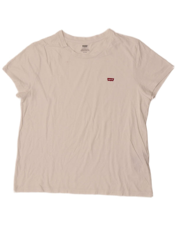 Levi's Camiseta Mujer Top UK 40 XL Algodón Blanco