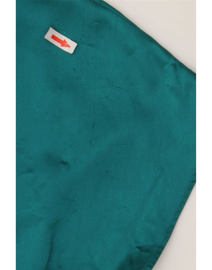 Zara Mujer Crop Blusa Top UK 6 XS Verde Poliéster