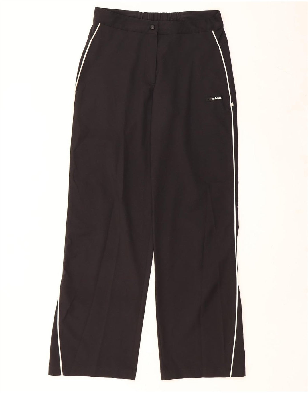 ADIDAS Pantalones de chándal para mujer UK 44 Mediano Negro Poliéster