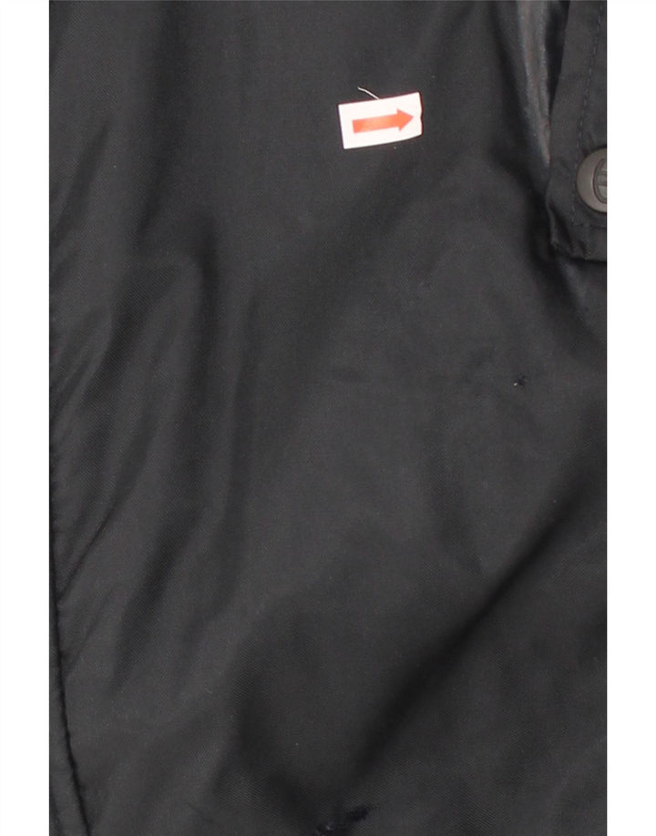 CHAMPION Mens Padded Jacket UK 36 Small Black Colourblock Vintage Champion and Second-Hand Champion from Messina Hembry 