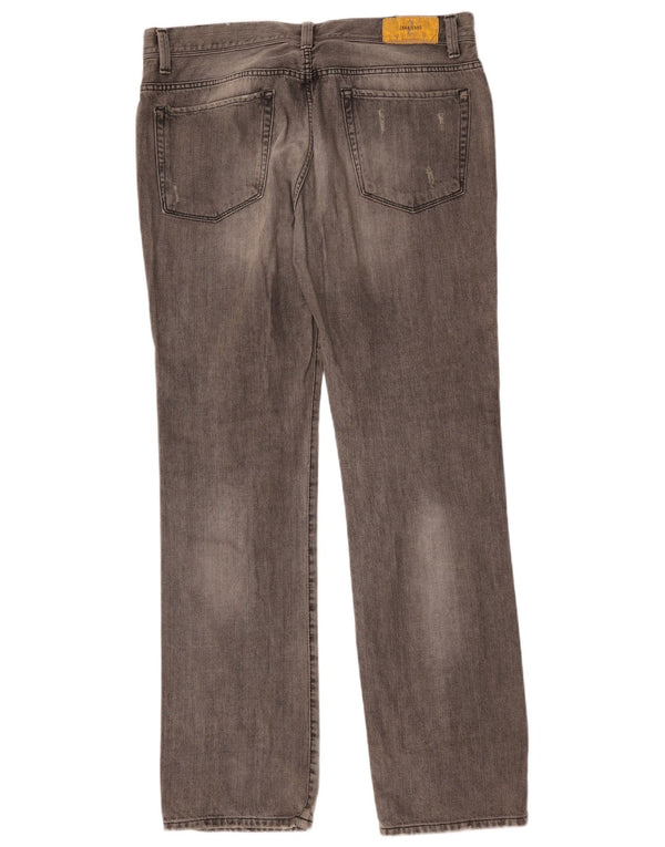 Zara Jeans rectos para hombre EU 38 Small W38 L35 Algodón gris