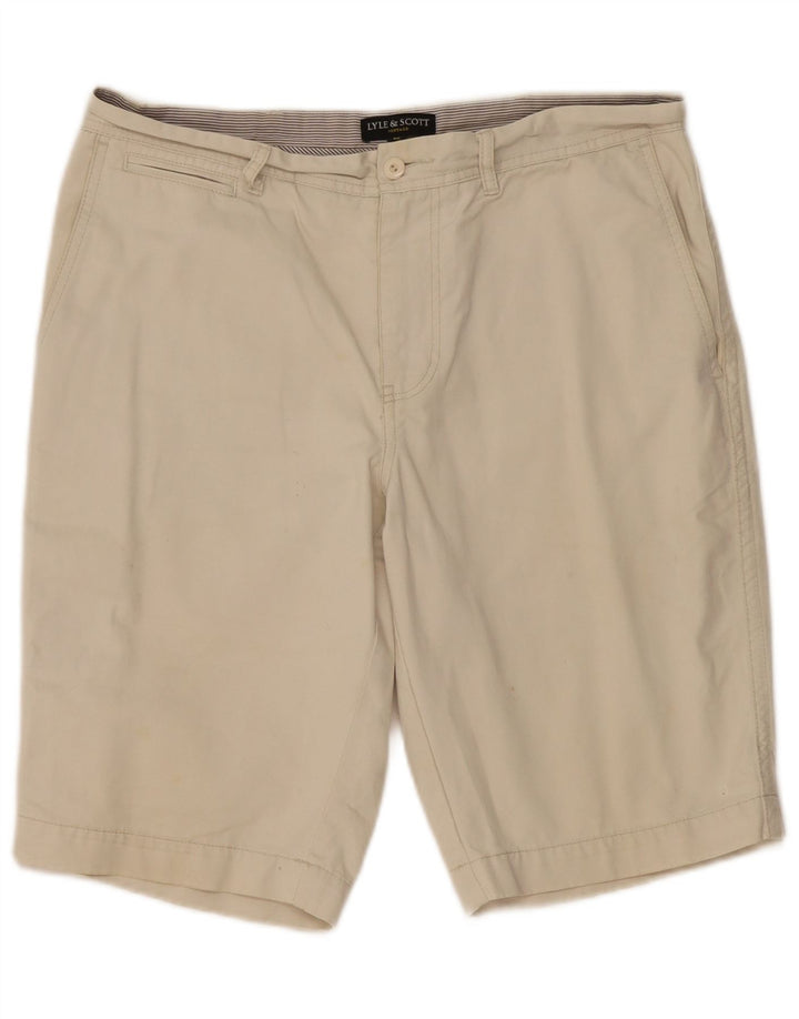 Lyle & Scott Pantalones cortos chinos para hombre W34 Large Beige