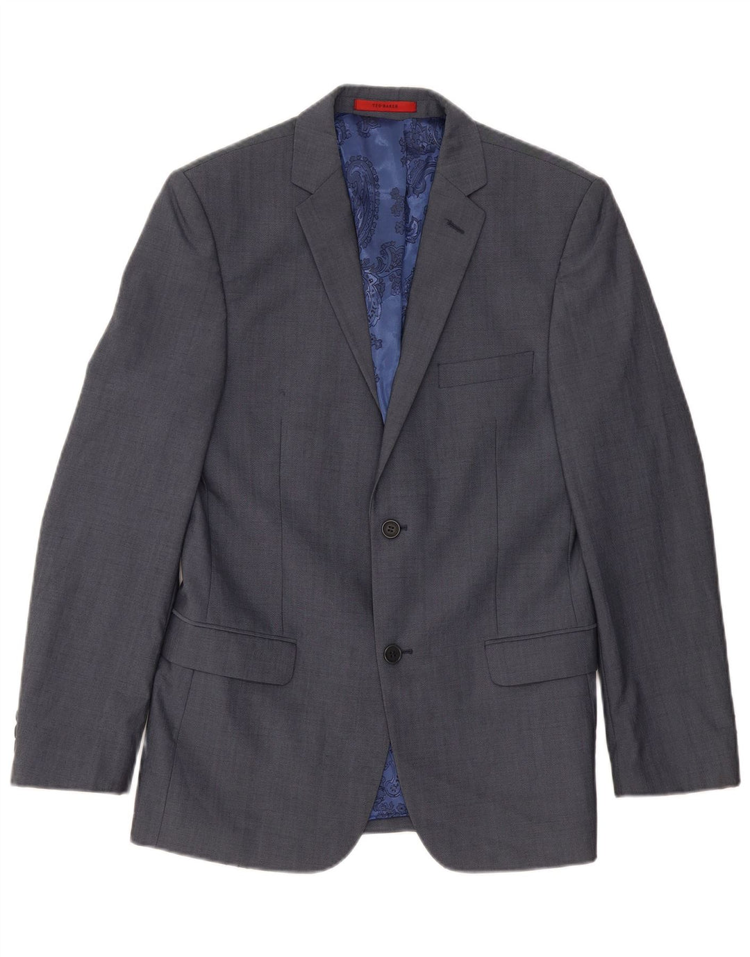 Ted Baker Chaqueta tipo blazer de 2 botones para hombre UK 38 Azul medio