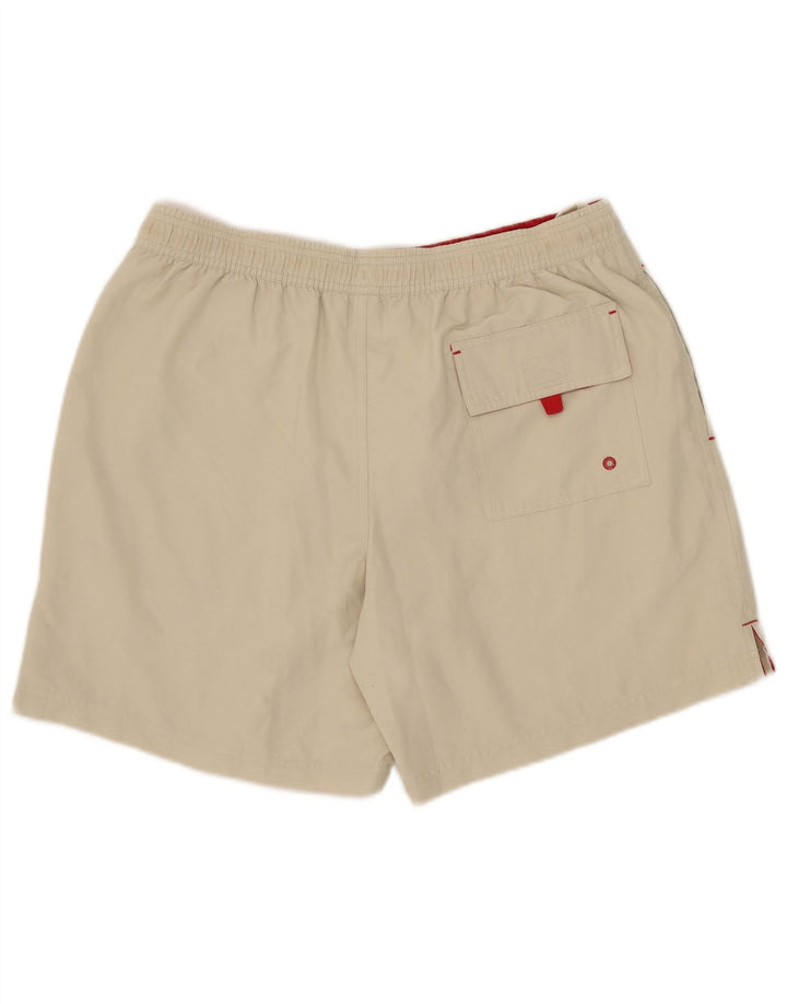 Marks & Spencer Bañador para hombre, talla grande, poliéster beige