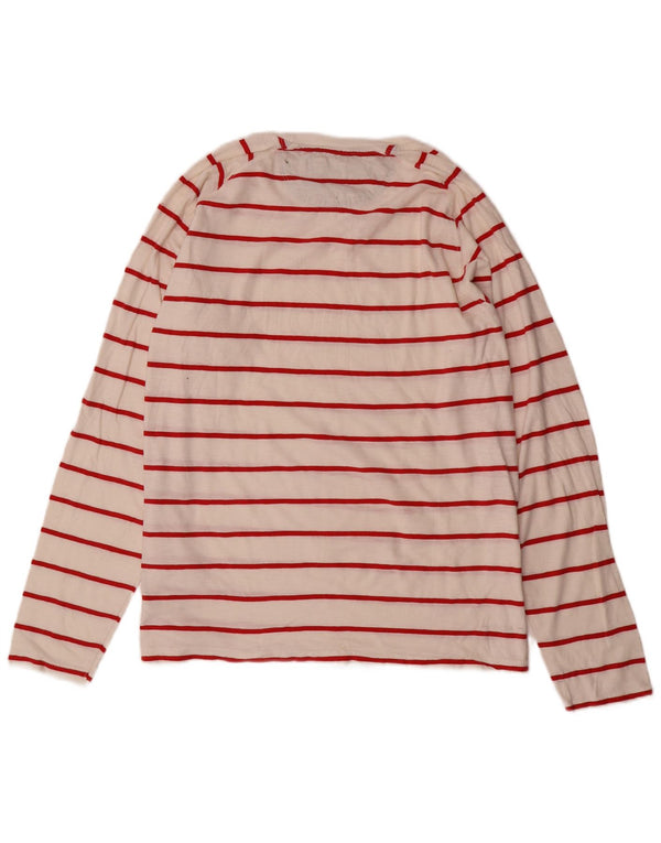 Levi's Top de manga larga para hombre de algodón a rayas blancas grandes